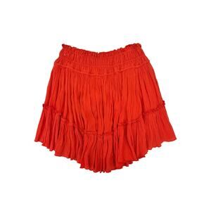Free people hooked on you red ruffle mini skirt - size XS